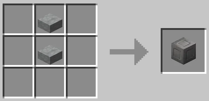 Crafting recipe for Chiseled Cyberite