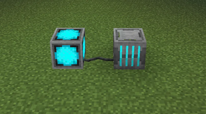 A Cyberite Energon Cube powering machines through cables