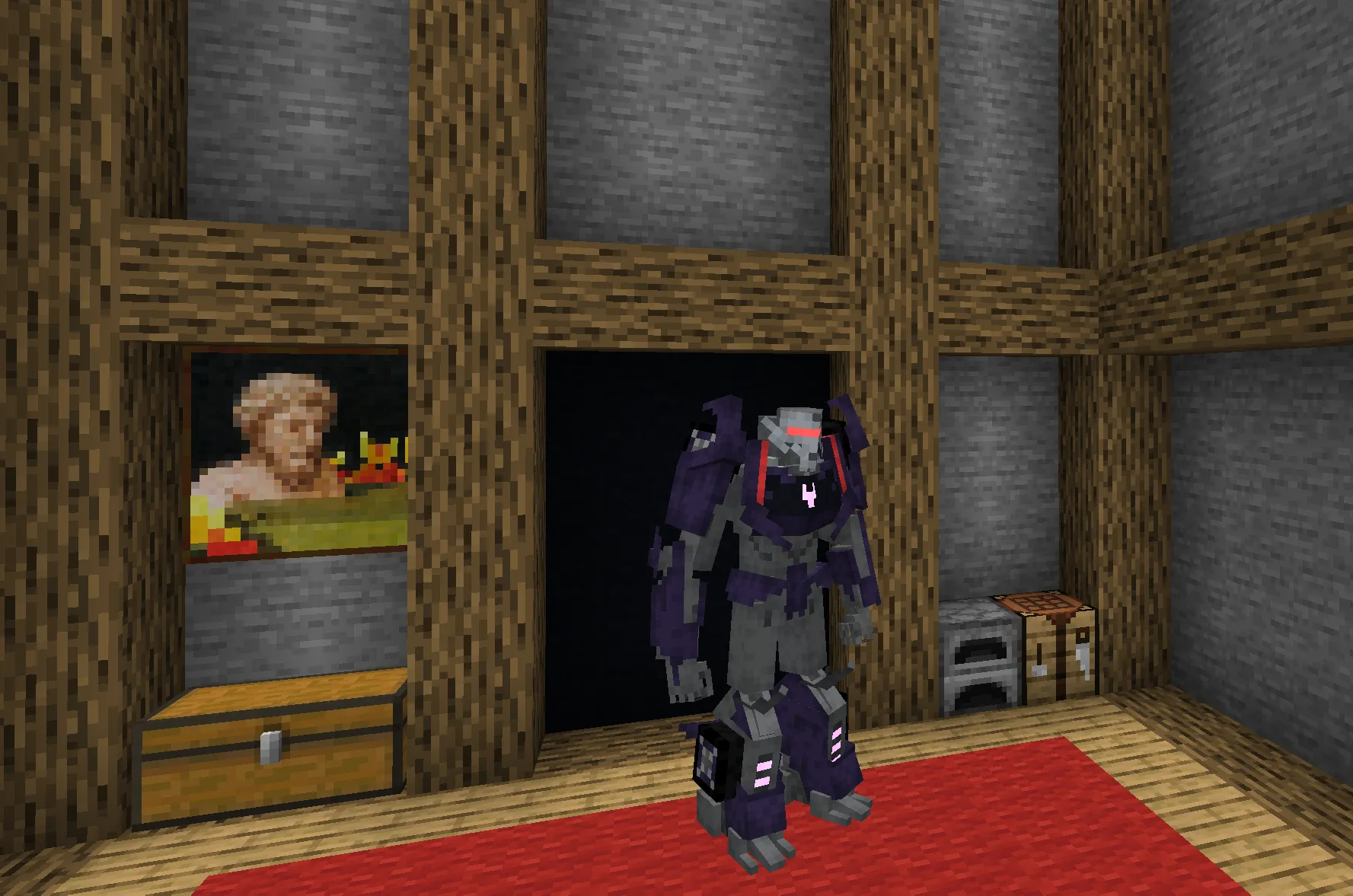 A recruit guarding its post